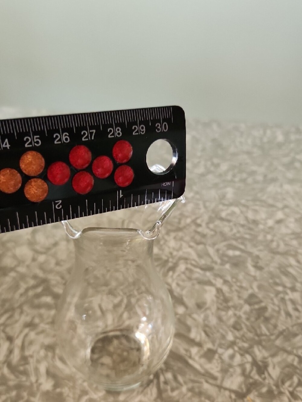 Source Unknown Clear Ruffled Rim Glass Vase - Picture 3 of 9